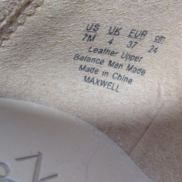 Naturalizer Maxwell Snakeskin Leather Shoes Womens Size 7 Ballet Flats - Picture 5 of 6